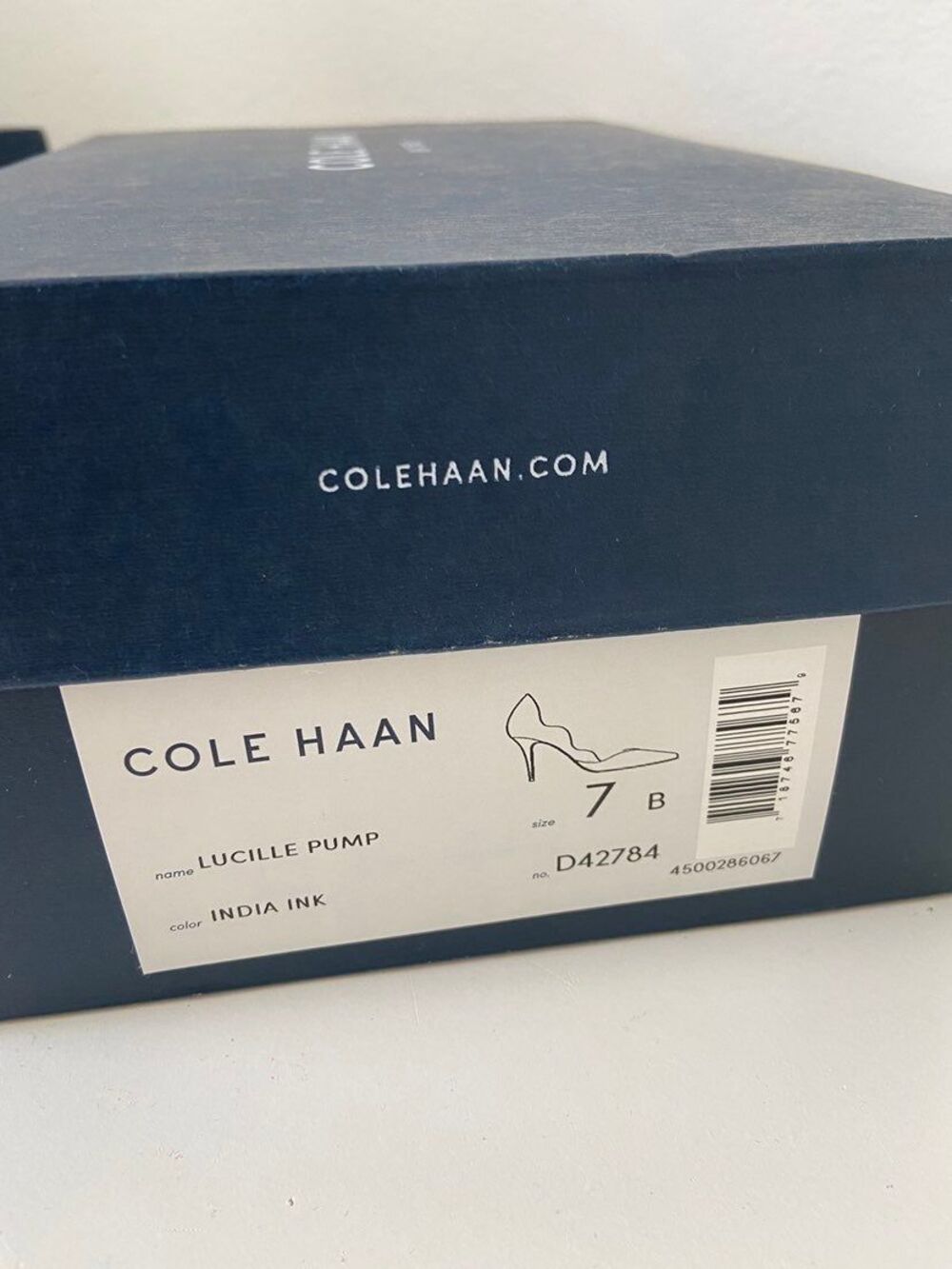 Cole Hann Lucille suade pumps size 7B in india Ink (navy) - Picture 8 of 8
